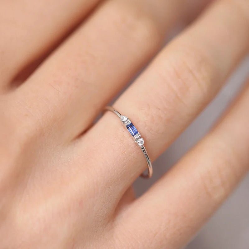 Dainty & Baguette Diamond Ring