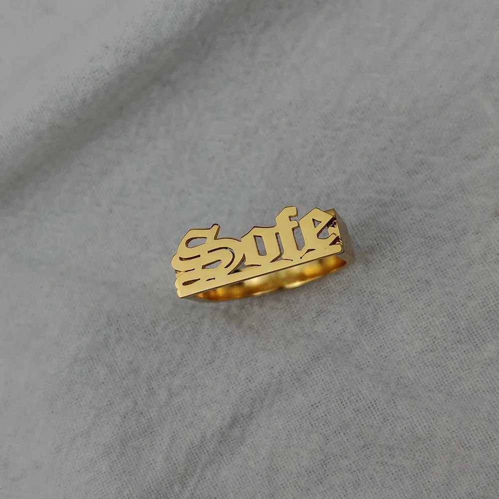 Personalized Name Classy Rings